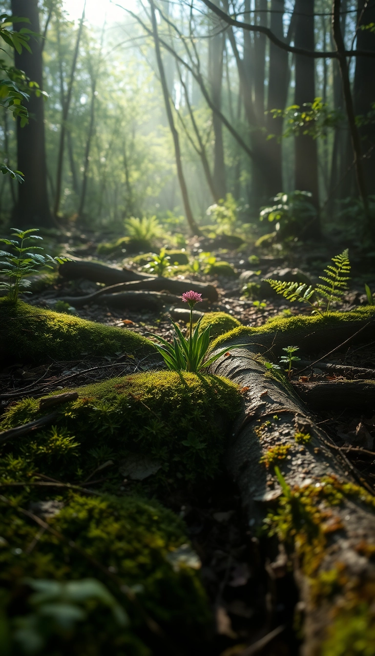 Best Lavish Spring Forest Floor Phone Sleek Background